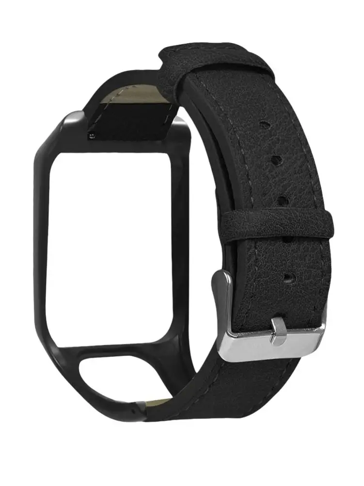 Новое поступление часы кожаный ремешок сменный Ремешок для TomTom 2/3/Runner 2/Spark Cardio/Golfer