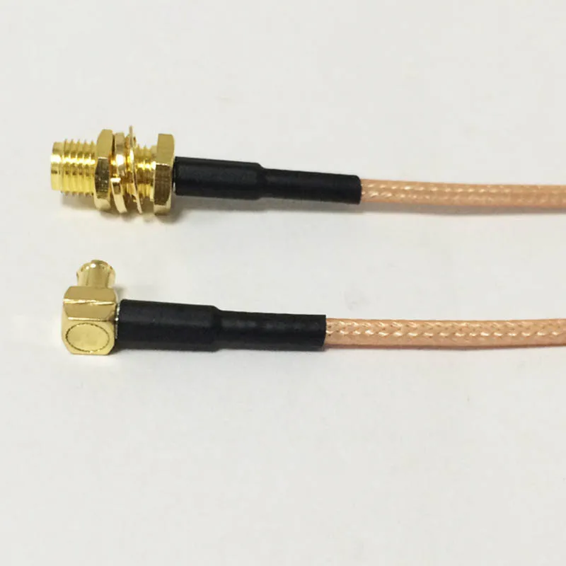 RF Sma женский переборка к Mcx Мужской правый угол кабель в сборе RG316 15 см 6 дюймов для