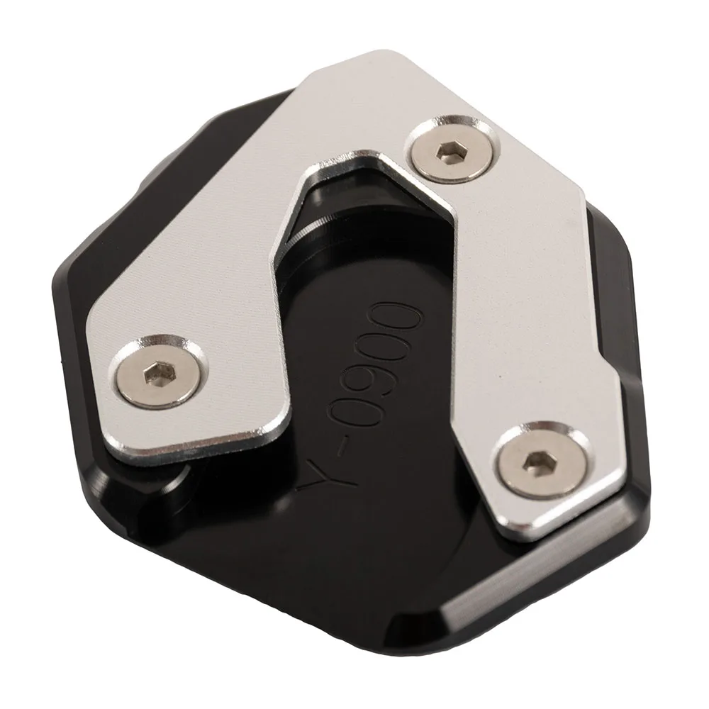 Black Motorcycle Enlarge Kickstand Side Stand Widening Base Extension Plate Pad For Yamaha MT 09 Tracer- XSR900 - Цвет: Black