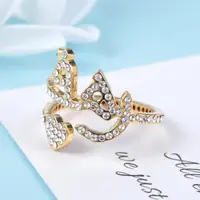 Personalised Bling Arabic Ring 1