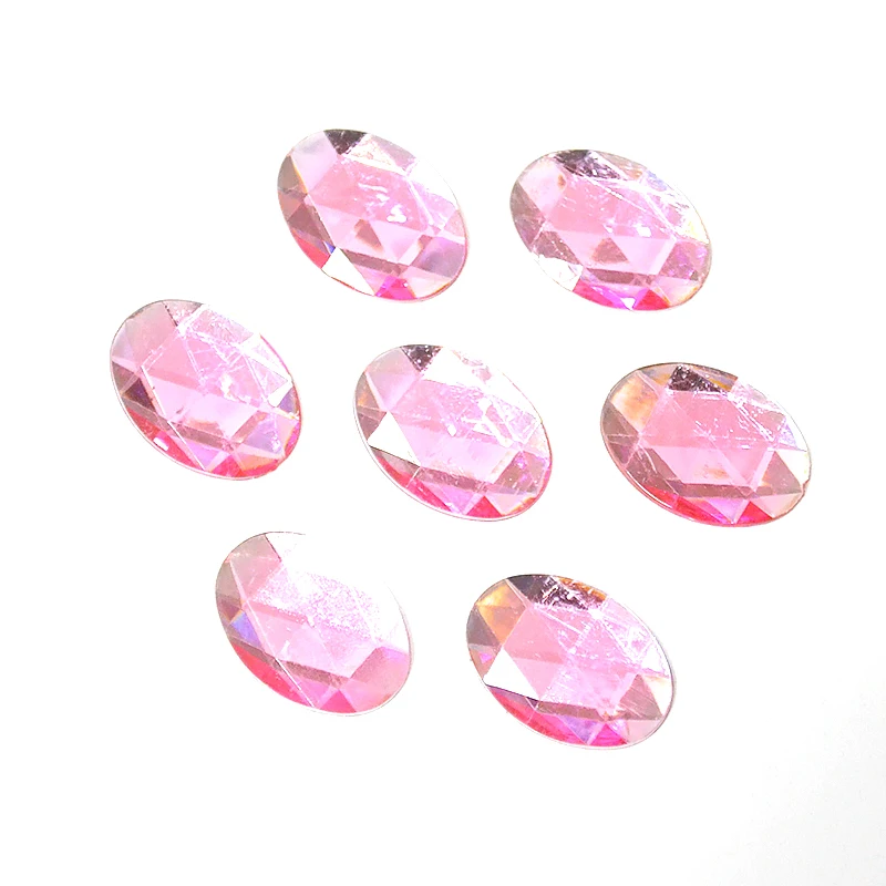 30 шт./лот оптовая цена 18x25 мм овальные Свадебные Стразы Кристалл акриловые