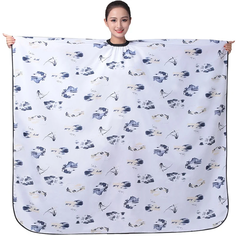 Парикмахерская накидка для укладки волос с принтом стрижки | Красота и здоровье