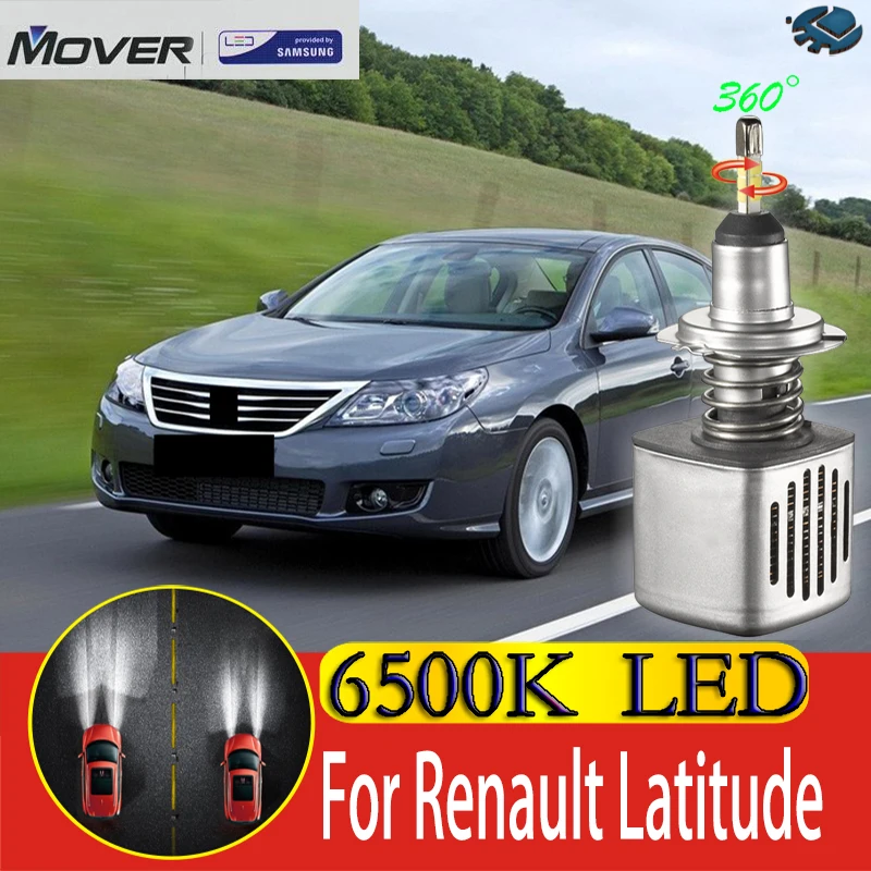 

Автомобильные фары, светодиодные лампы SAMSUNG для Renault Latitude LED Car 6500K, белый свет, автомобильная фара 2X