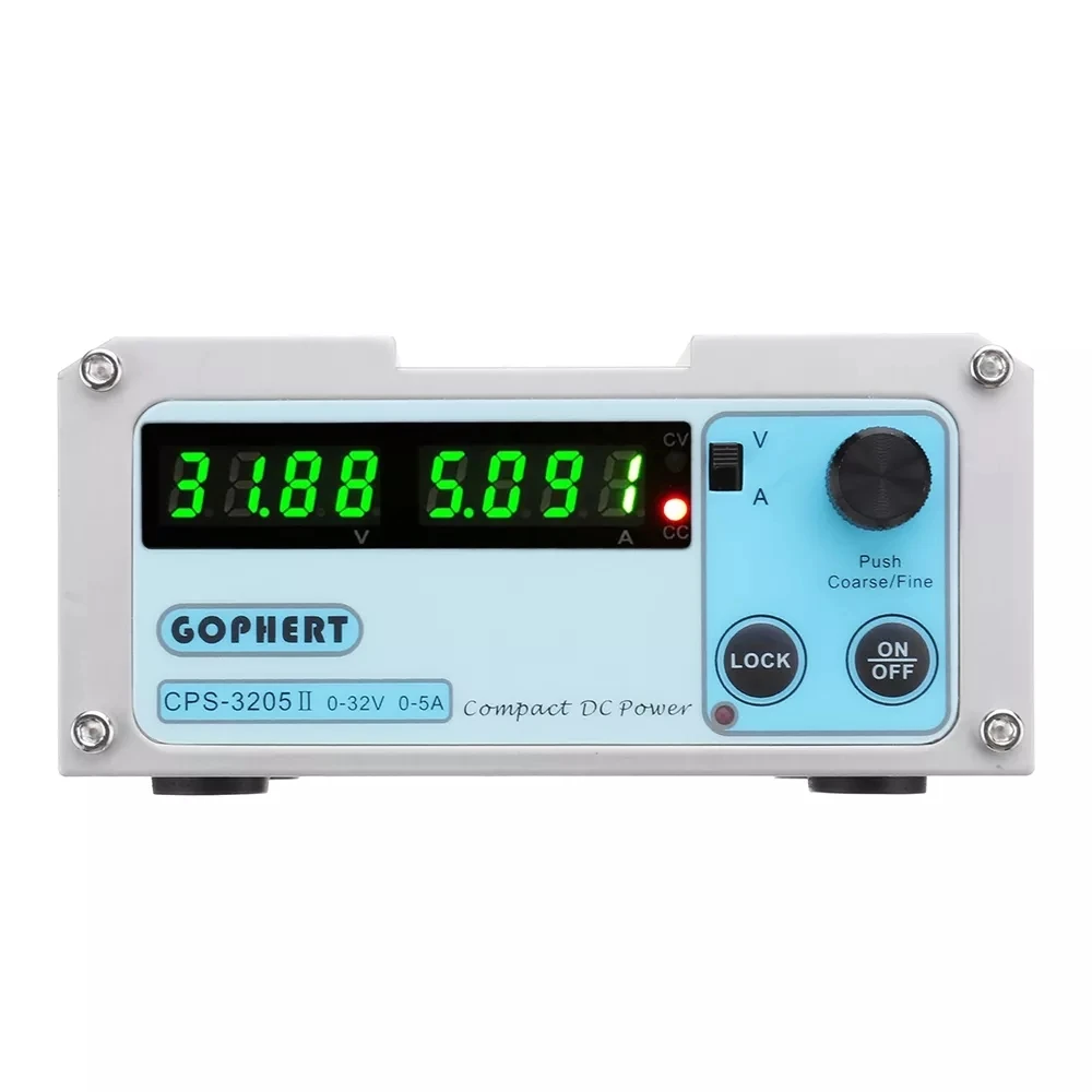Gophert CPS 3205II 110V/220VAC до 0 32 в пост 5A Мини DC Регулируемый цифровой импульсный источник