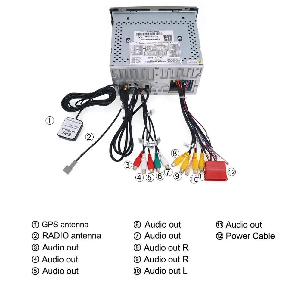 Автомобильный GPS навигатор Aotsr Android 10 0 4 Гб + 64 ГБ стерео автомобильный DVD плеер для