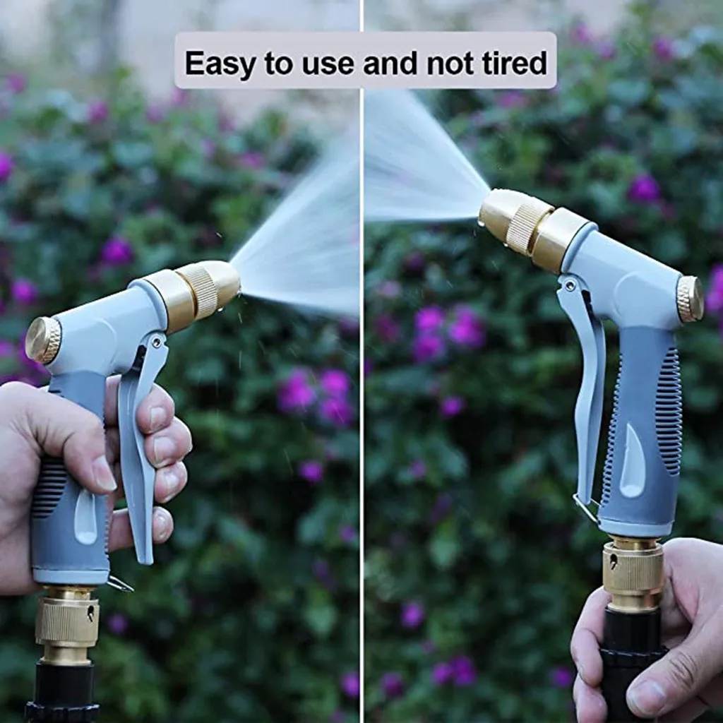 

Portable Adjustable Garden Hose High Pressure Gun Sprinkler Nozzle Car Water Spray Gun Car Wash Hose Garden Water Gun