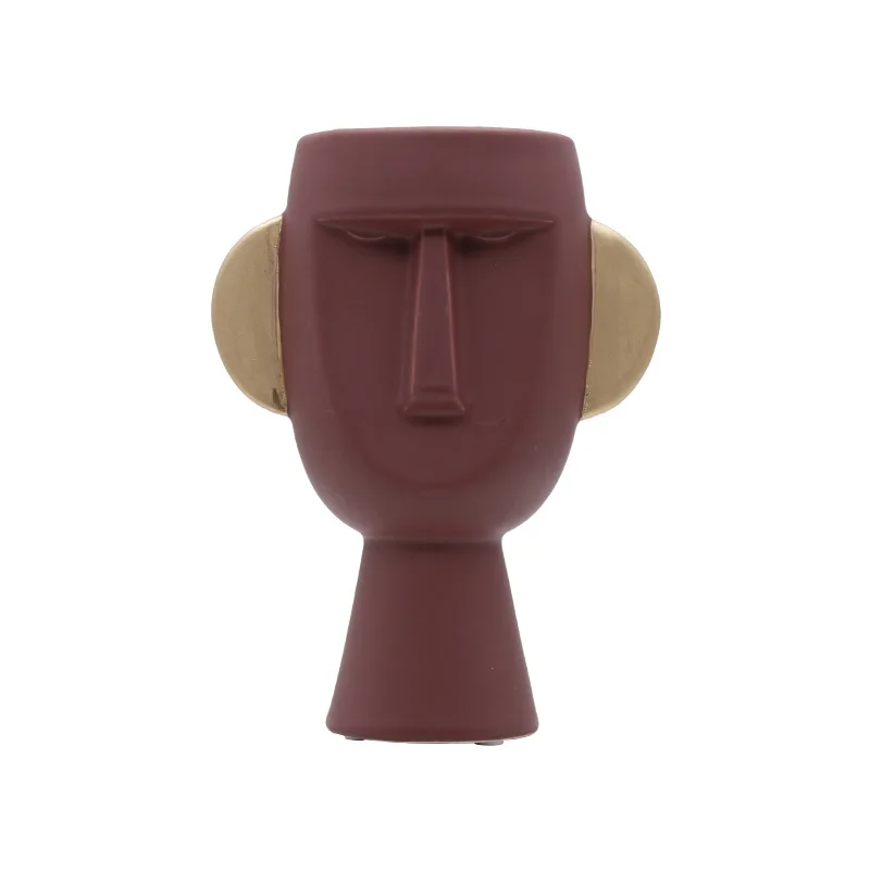 Роскошная керамическая маска Аватар в скандинавском стиле ваза для мужчин