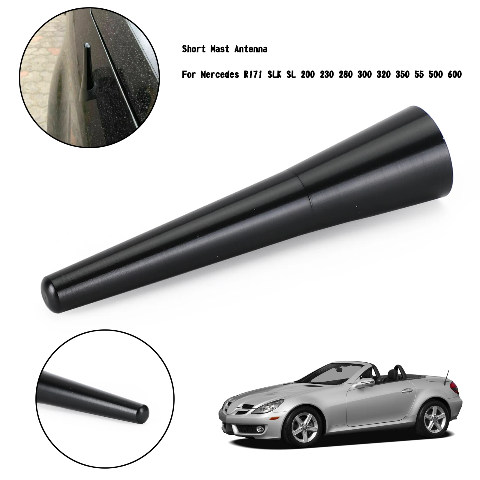 Artudatech короткая мачтовая антенна для Mercedes R171 SLK SL 200 230 280 300 320 55 350 500 автомобильные