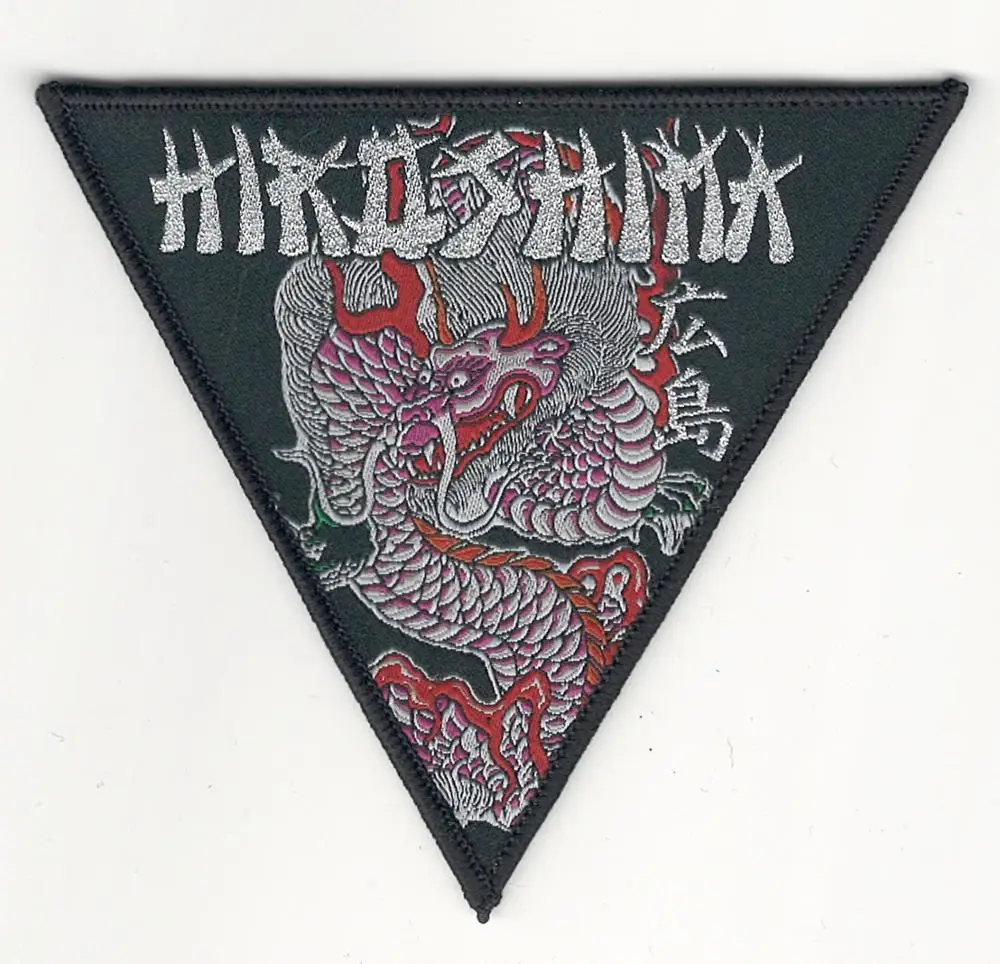 

bordado iWoven label, embroidery patch, personalized patches service:hiroshima black