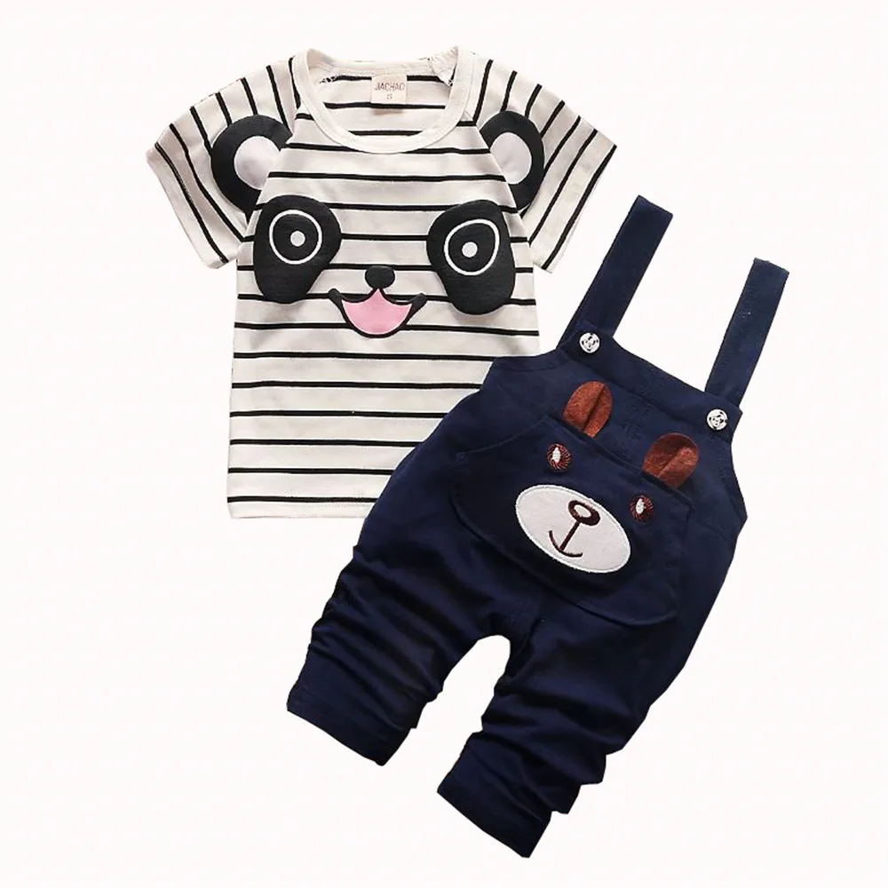 Летняя одежда для маленьких мальчиков комплект детской одежды ясельного