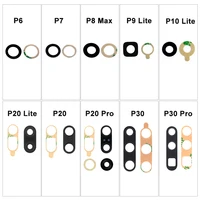10pcs for huawei p10 p20 p30 lite pro p6 p7 p8 max p9 rear back camera glass lens replacement with sticker adhesive