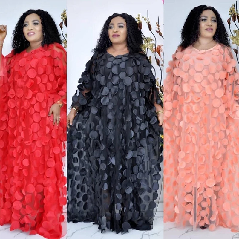 

New African Women'S Dashiki Fashion Loose Embroidery Muslim Long Dress African Dress For Women African Clothes Party Wear DT2816