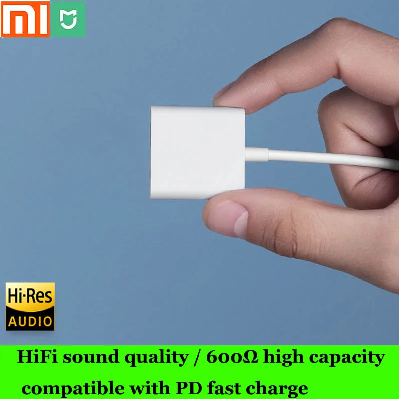 Декодер Xiaomi HiFi гарнитура декодирования адаптер 3 5 мм (Быстрая зарядка Type c) чип