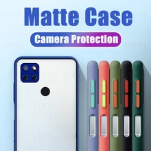 For Realme C21Y Case Matte Camera Protective Armor Bumper Simple Frame Case For Realme C21Y Cover For Realme C21Y Realme C21