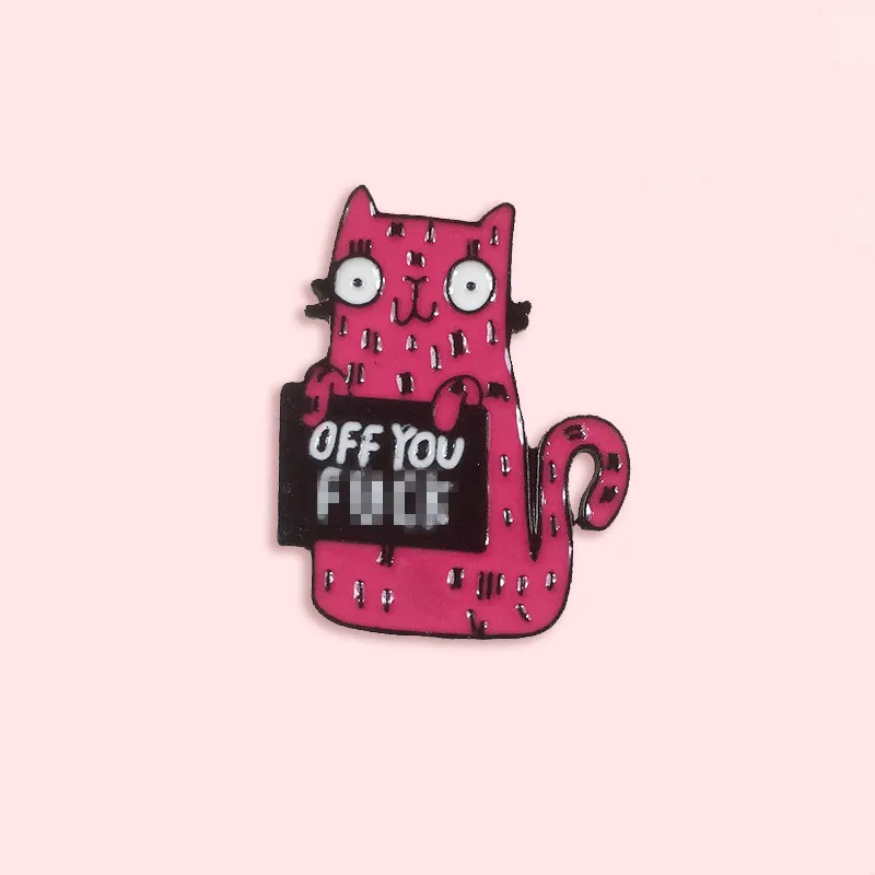 Милая мультяшная доска объявлений металлическая брошь с эмалью красная роза