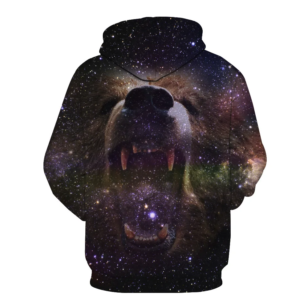 foreign trade 3D cool printing Hat Pocket Turtleneck Men's Fashion Wear Sweatshirts Printing Blouse hoodies |