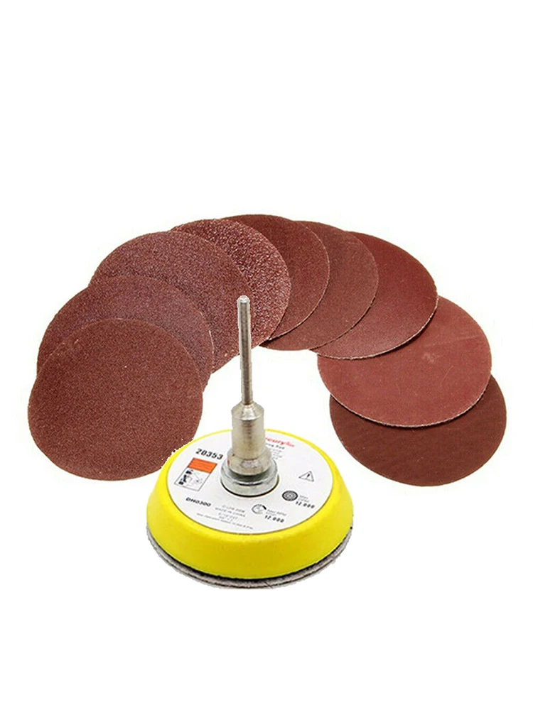 

50 Pcs Quality Hook Loop Sandpaper Sanding Disc 2 Inch 60/80/120/150/180 Grits Sandpaper 2020 New