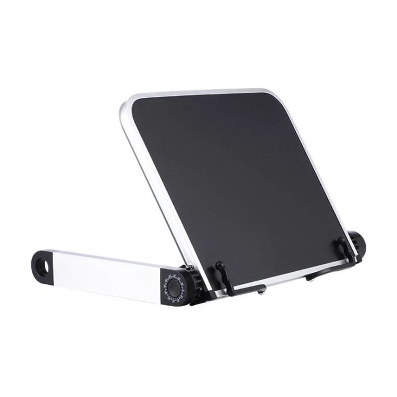 

Foldable Reading Book Holder Bookcase Stand 360 Degree Adjustable Support Desk Organizer for Cookbook PC