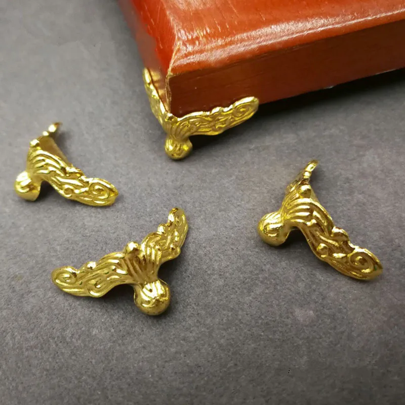 Деревянный ящик Декоративные ножки Угловой протектор золотые ювелирные изделия