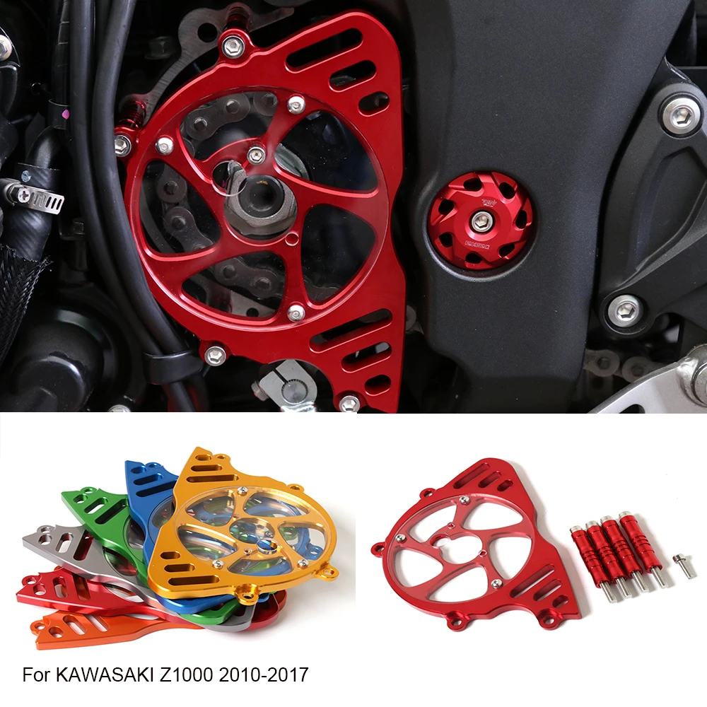 Защитная крышка передней звездочки цепи для KAWASAKI Z1000 2010 2017 левая двигателя