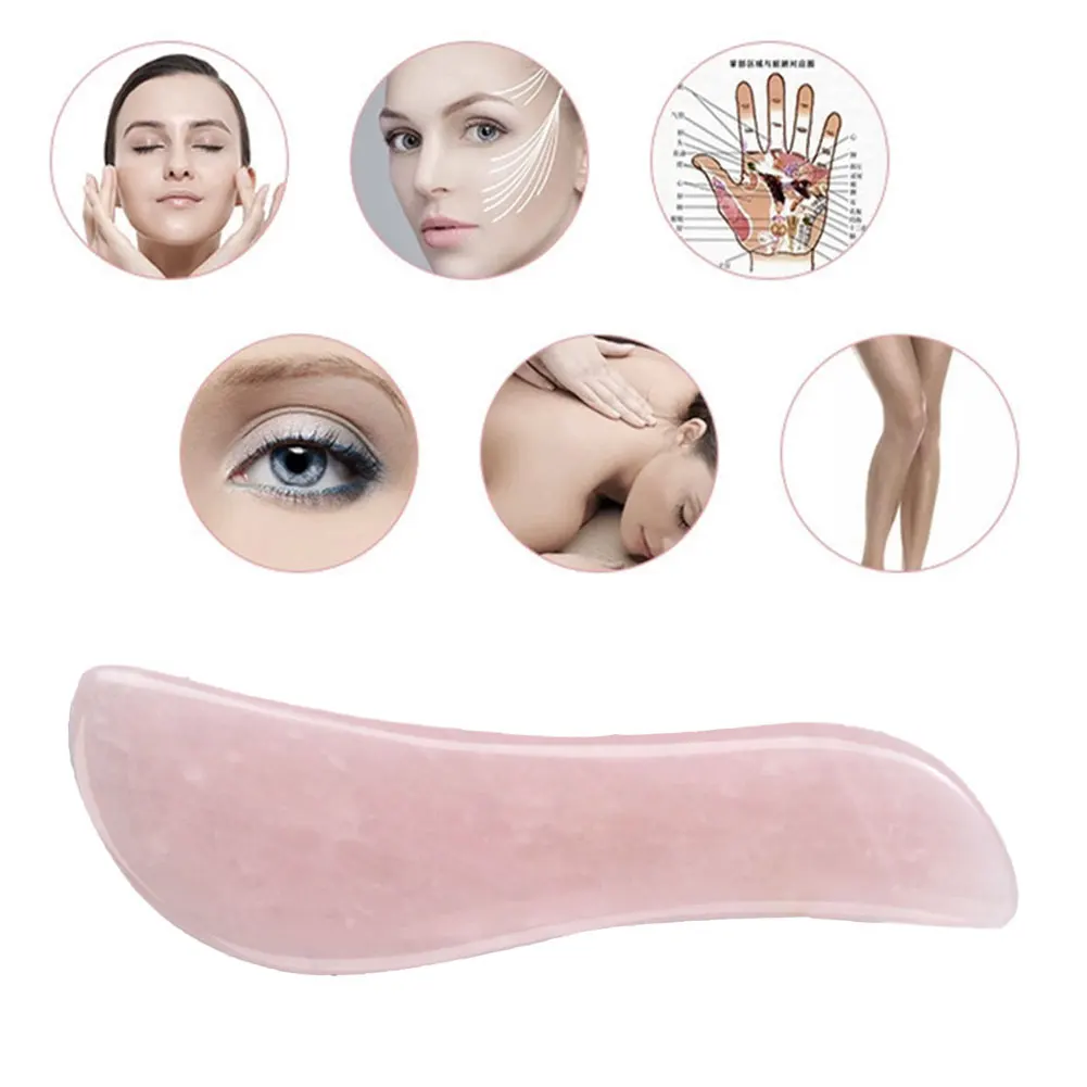 

Gua Sha Massage Scraper Board Natural Jade Guasha Stone Face Neck Skin Lifting Wrinkle Remover Rose Quartz Beauty Care Tools