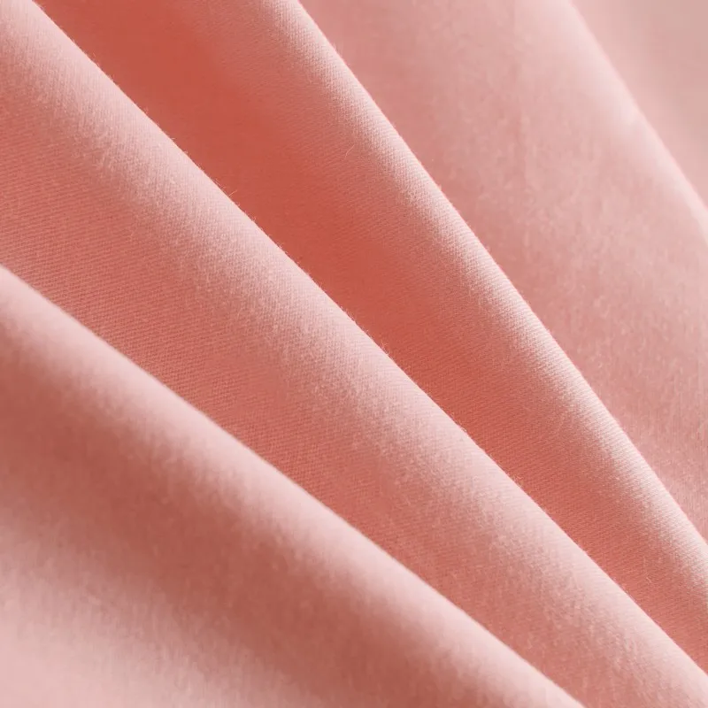 Комплект постельного белья из льна и хлопка однотонная простыня в стиле бохо