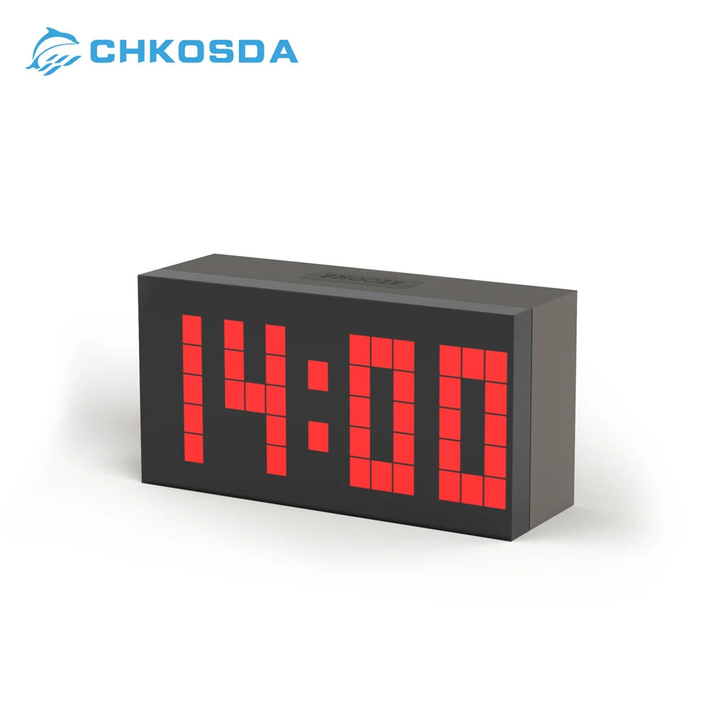 Светодиодный Будильник CHkosda с календарем и температурой цифровые часы 3