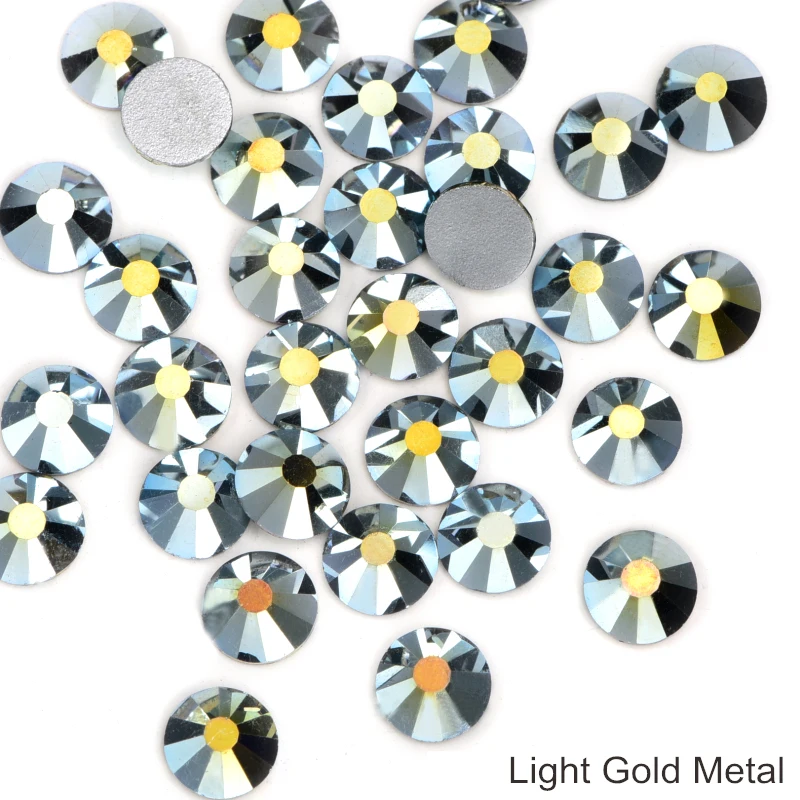5 новых цветов блестящие стразы без горячей фиксации с плоским основанием для