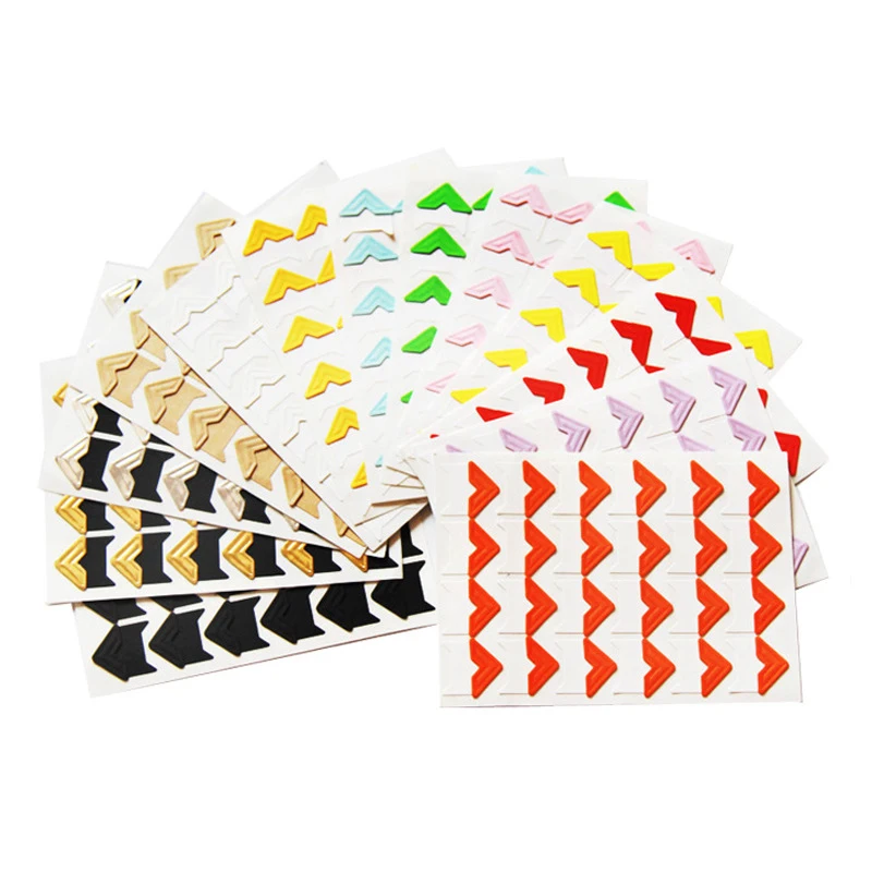 Уголки из крафт бумаги сделай сам 24 шт./лот аксессуары для фотоальбомов бумажные