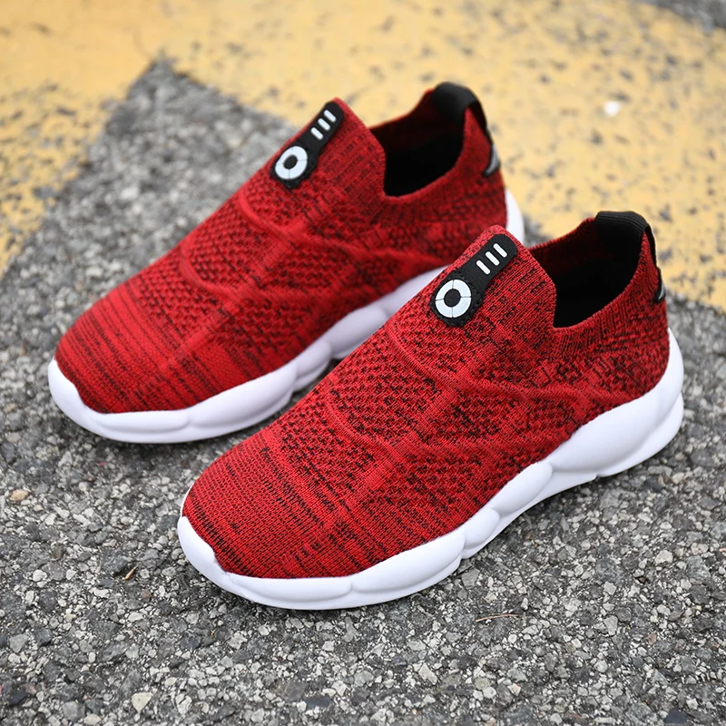 

New Boys Sneakers Brown Black Red Shoes for Big Children's Shoes Primary School Kids Sports Shoes Girls Sneakers Size 28-38