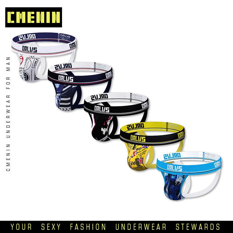 5 шт./лот модное сексуальное нижнее белье для геев мужские стринги и Трусы мужское