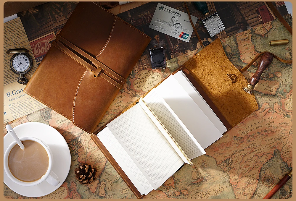 Натуральная кожа блокнот планировщик обложка книги А5 А6 для MD дневник Bullet Journal Рисование Sketchbook