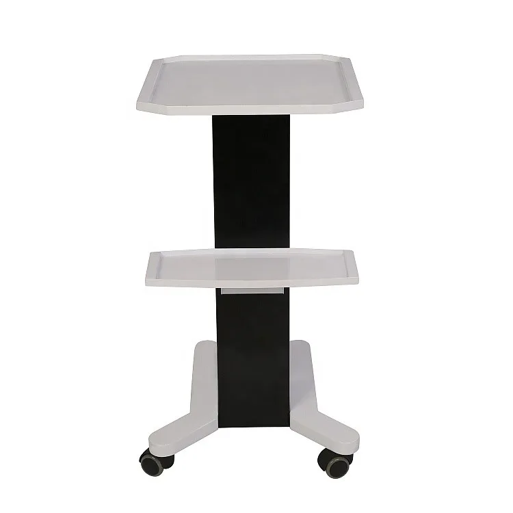 

4-wheel mobile portable facial beauty machine salon trolley stand desk