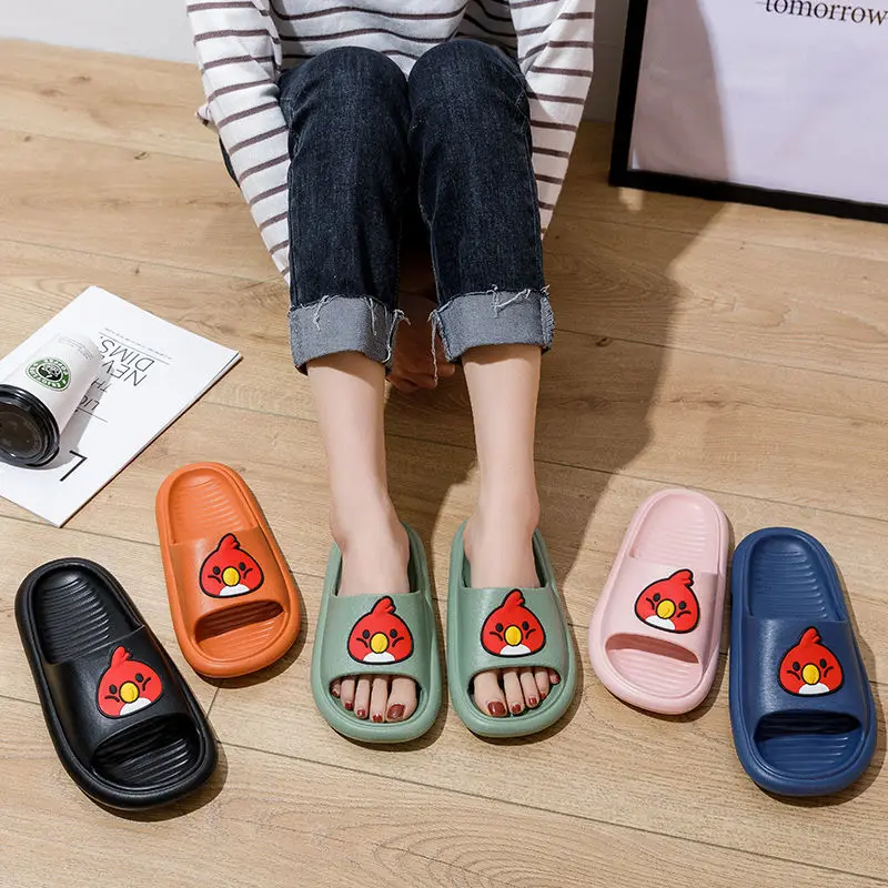 

Износостойкие Нескользящие тапочки, женские нескользящие тапочки с мультяшным рисунком, женская одежда, модные и универсальные тапочки в Корейском стиле