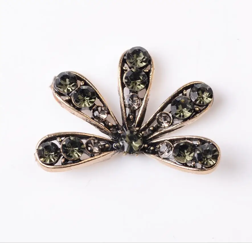 Черные пуговицы Стразы для украшения 10 шт. винтажные металлические одежды