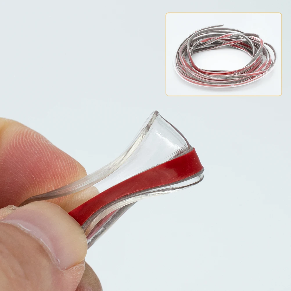 Прозрачная защитная лента для края двери клейкая резиновая отделка защиты от