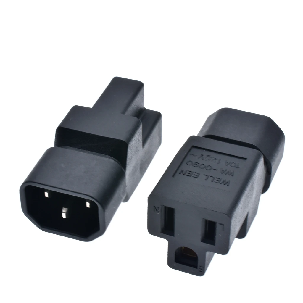 Адаптер для штепсельной вилки IEC320 C14 5 15R преобразователь C13 3 контактный штекер IEC