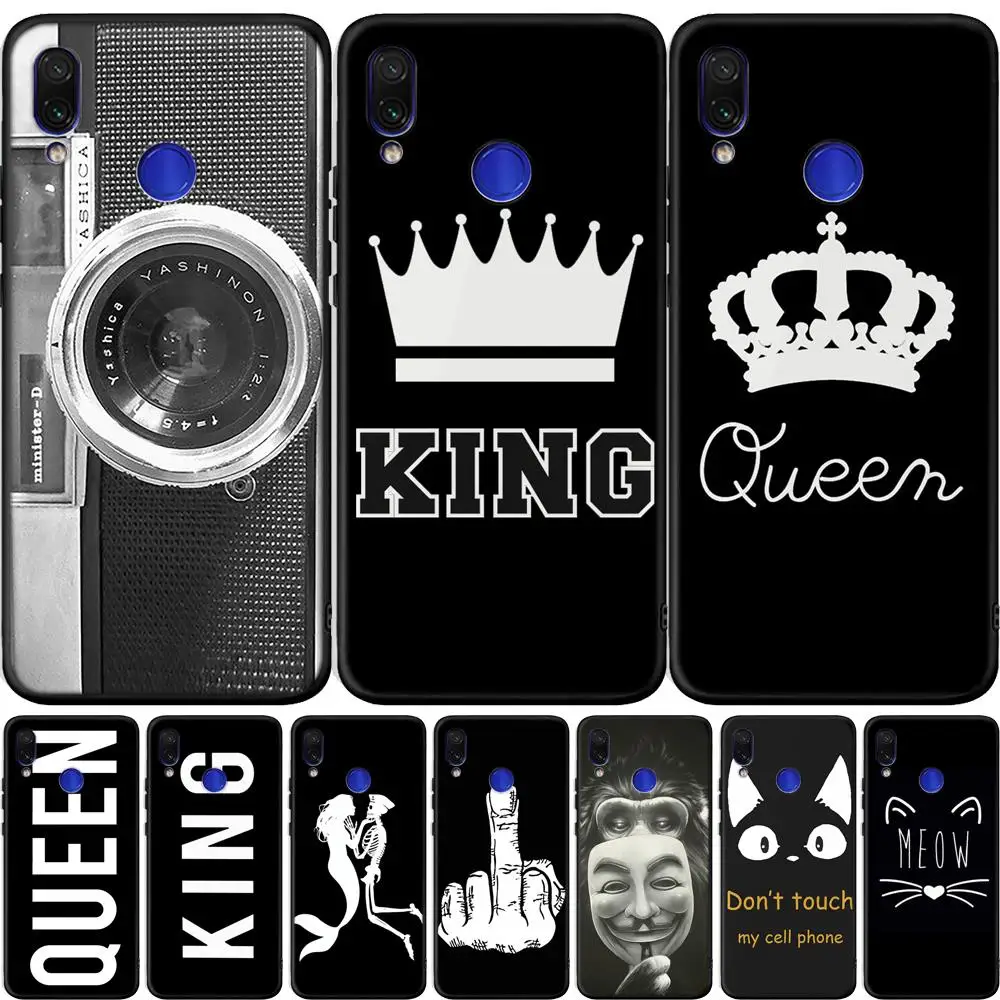 Чехол King Queen для телефона Xiaomi Mi 8 A2 Lite A1 9 Pocophone F1 матовый чехол Redmi 5 Plus 6 6A 7 Note Pro