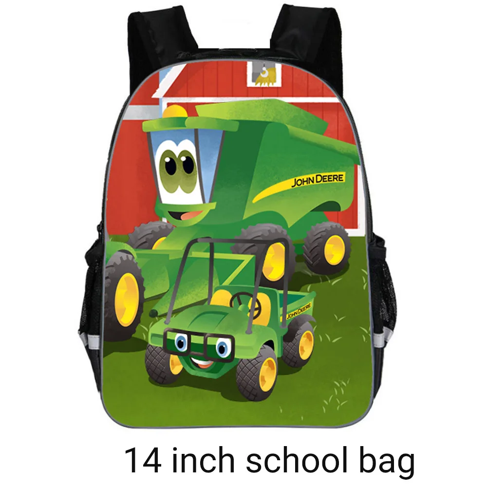 14 inch schoolbag Тракторная школьная сумка для мальчиков, ортопедический Детский рюкзак для малышей, школьный рюкзак с рисунком, лучшие школьные рюкзаки, школьный рюкзак, рюкзак - Цвет: 14 inch schoolbag