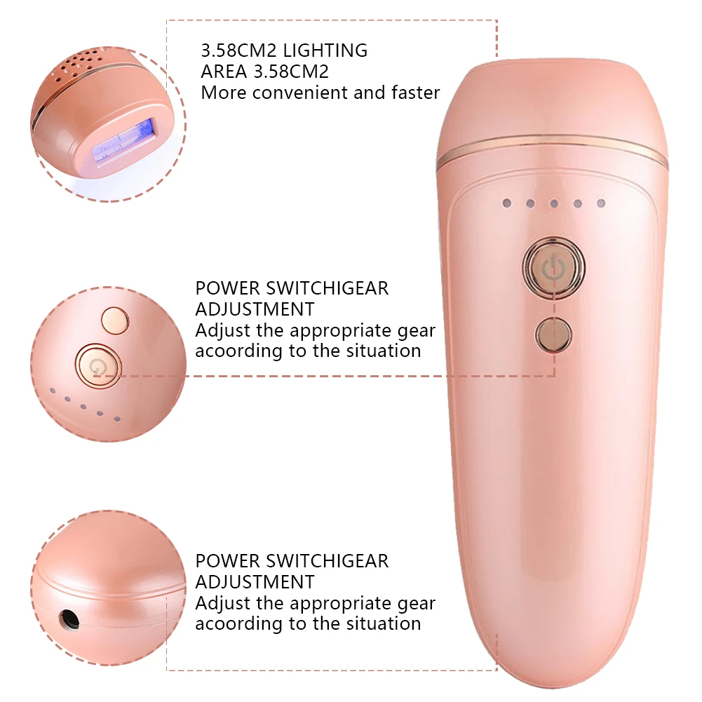 

Electric Laser Epilator For Women Bikini Body Facial Hair Permanent USB Charging Shaver Removal Devices Machine Rechargable New