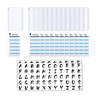 26 pieces a6 size 6 holes budget envelope planners with 12pcs binder pockets 12 budget expense sheets and 2 letter label sticker