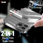 Гидрогелевая пленка на заднюю панель с полным покрытием для Apple iPhone 13, 12 Pro Max, аксессуары для мини-смартфонов, боковая пленка, защита экрана, не стекло