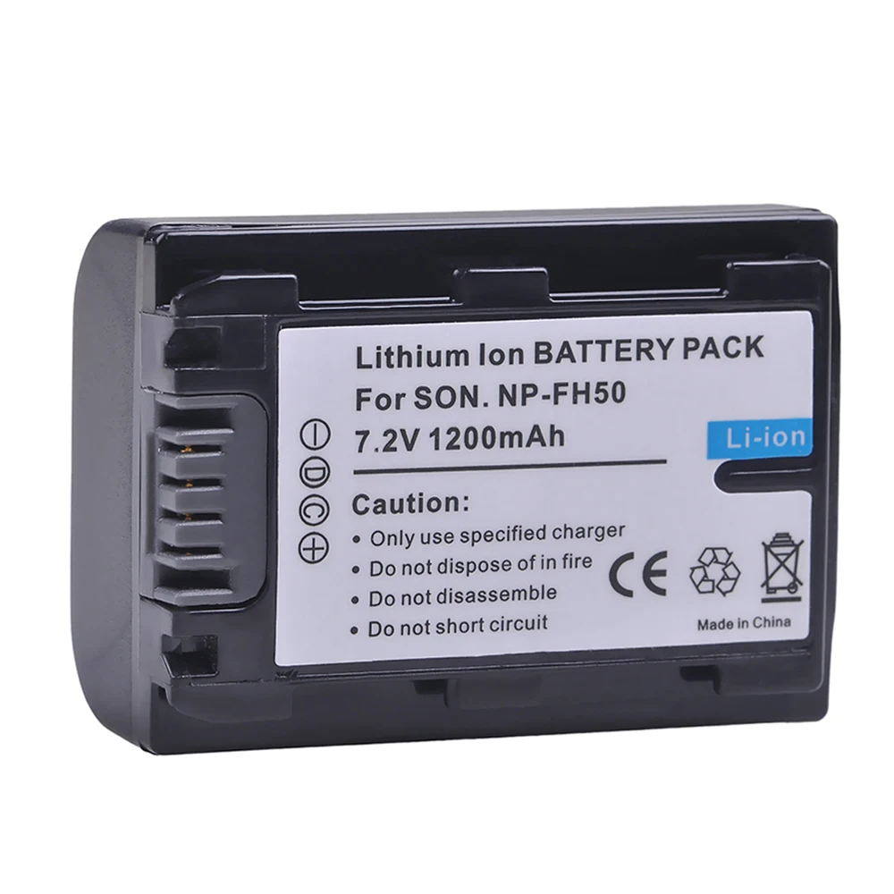 

1200mAh NP-FH50 NP FH50 NPFH50 Battery for Sony FH70 FH100 A230 A330 A290 A380 A390 HDR-TG1E TG3 TG5 TG7 DSC-HX1