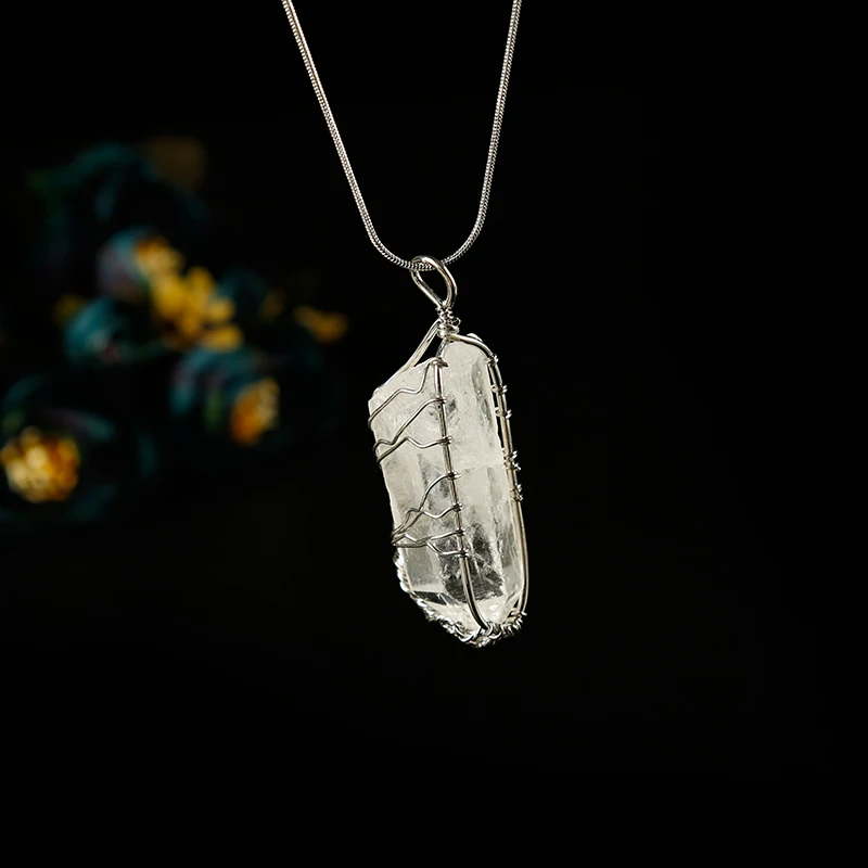 1 шт. стильная Асимметричная подвеска натуральный кристалл минеральные