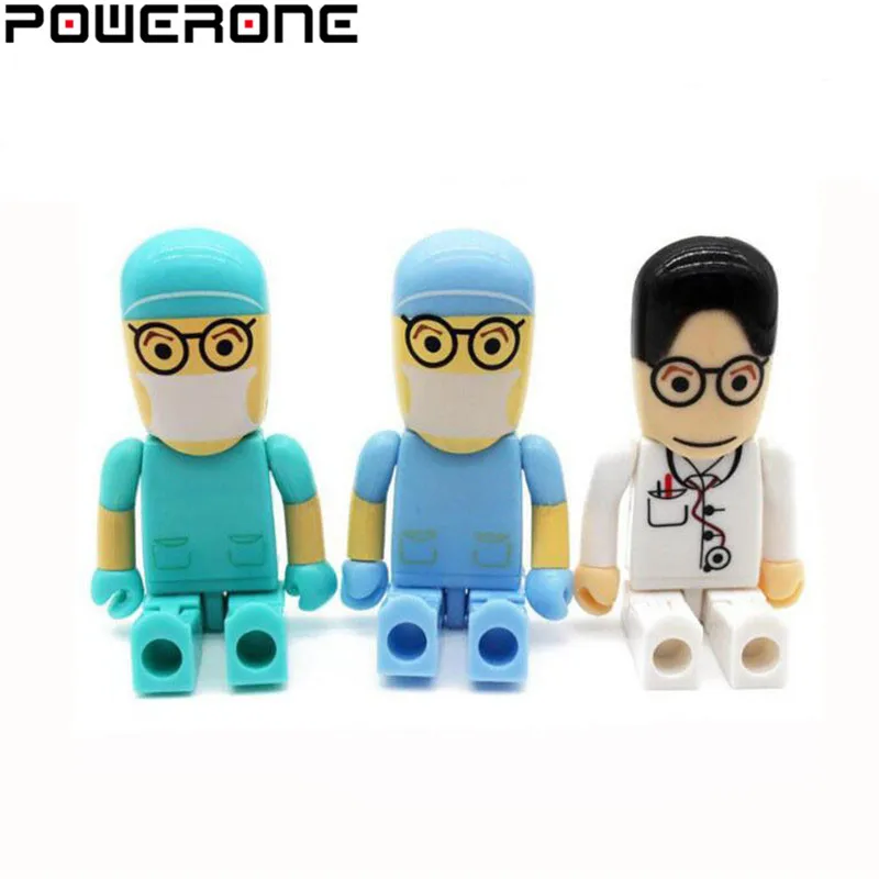 POWERONE Doctor nurse usb flash drive medical pendrive 4GB 8GB 16GB 32GB 64GB memory stick USB 2.0 thumb pen | Компьютеры и офис