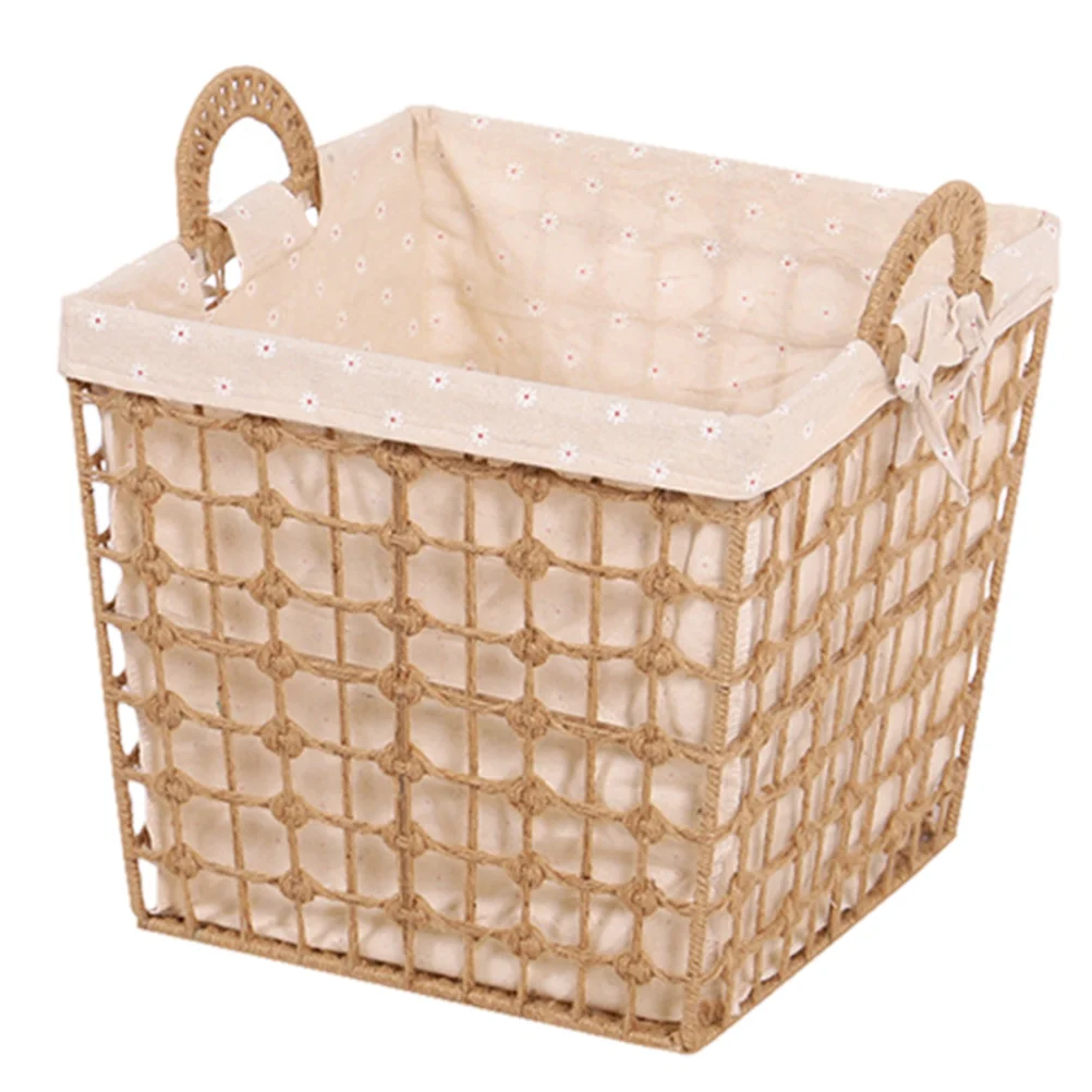 

1pc Multi-Purpose Clothes Basket with Handles Storage Basket Household Supplies