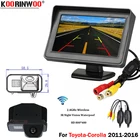 Koorinwoo 2,4G беспроводной модуль Автомобильная камера заднего вида реверсивная для ToyotaCorolla 2007-2016 ночное видение с ЖК-экраном
