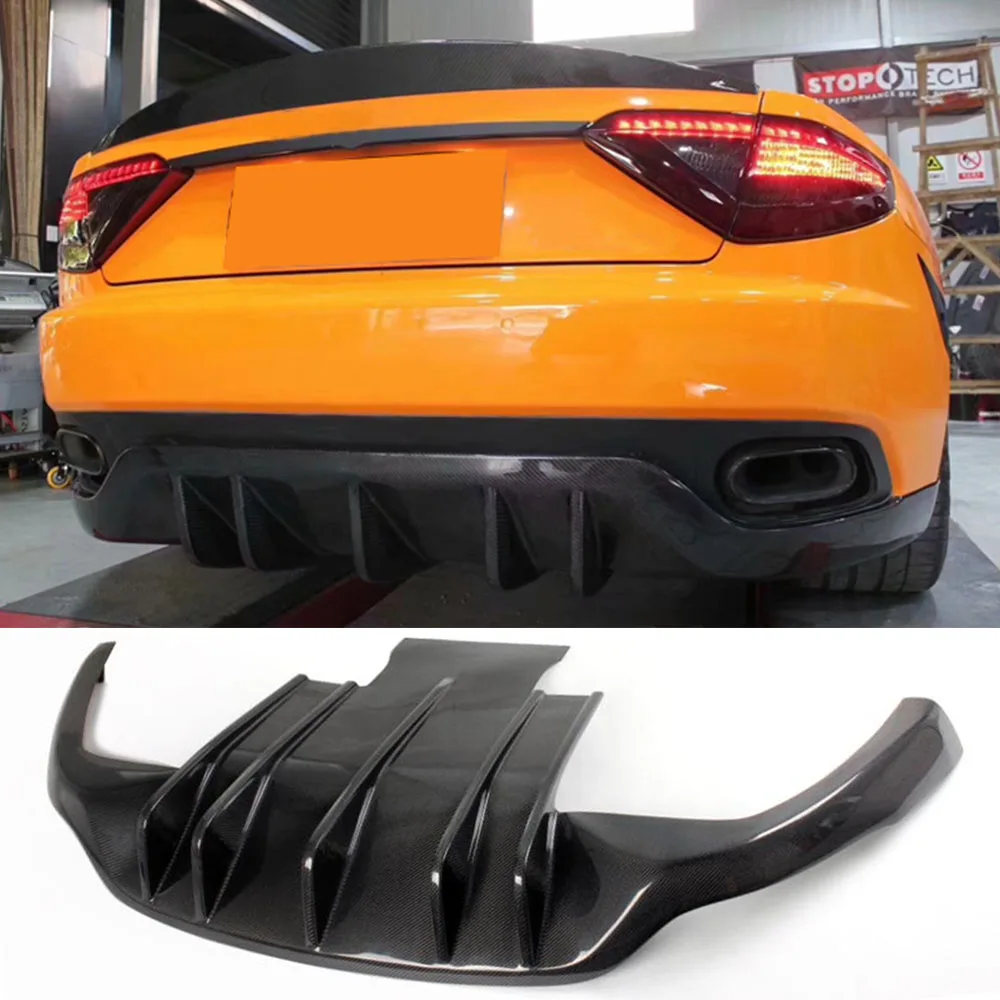 Губа рассеивателя заднего бампера из углеродного волокна для Maserati GT Gran Туризм Coupe
