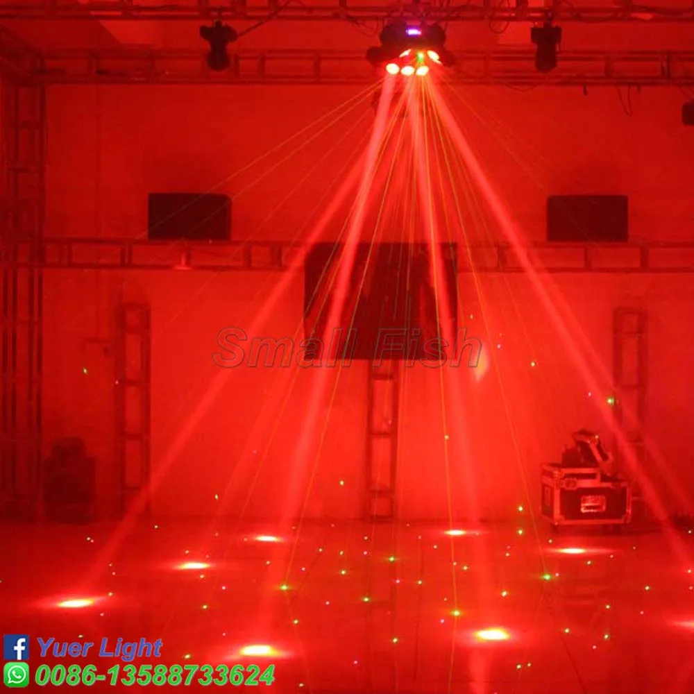 2 шт. 9X10W RGBW 4в1 LED движущаяся голова Паук свет 15/45 CH DMX сценический