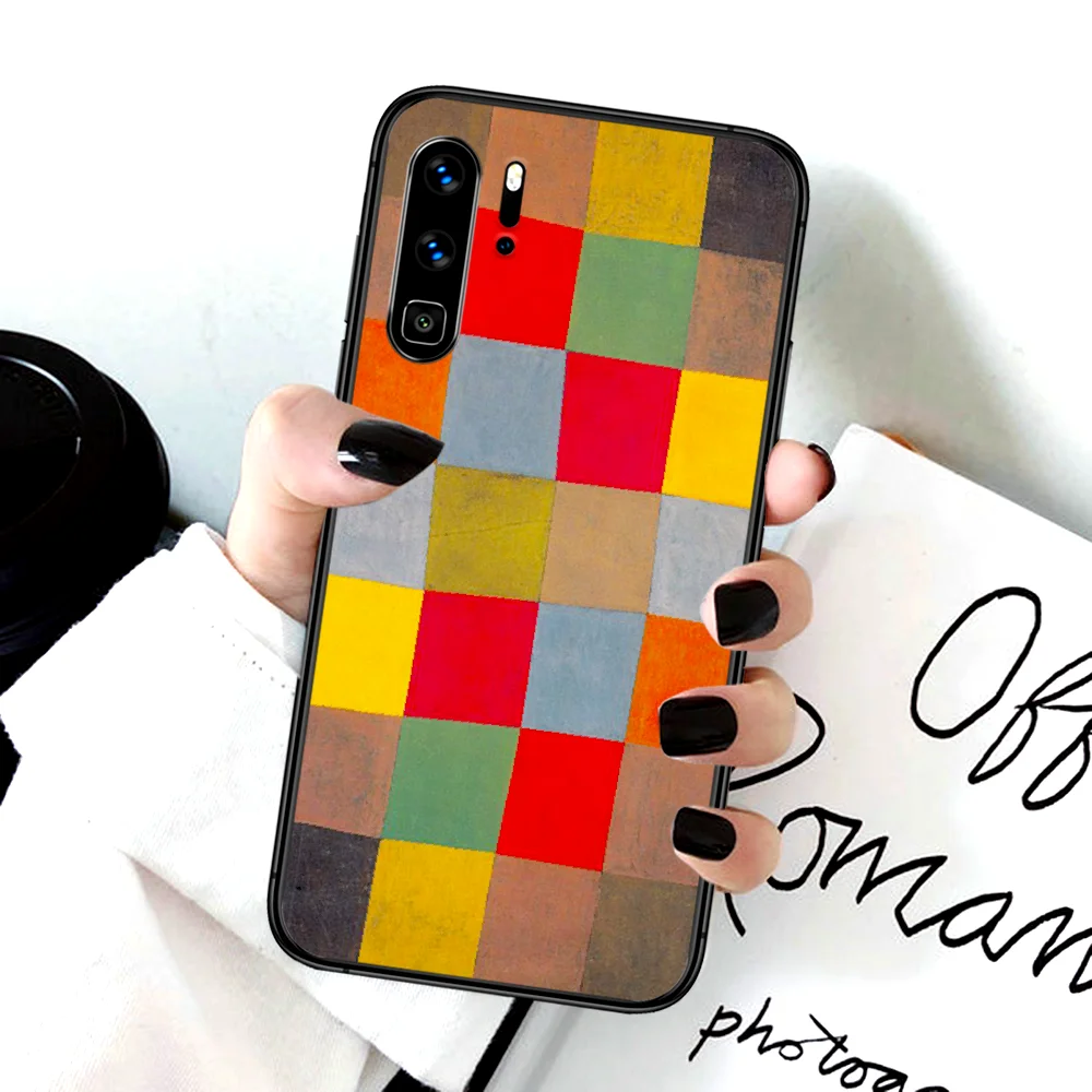 

Abstract Art Palu klee Phone Case For Huawei P Mate Smart 10 20 30 40 Lite Z 2019 Pro black Funda Fashion Etui Painting Bumper